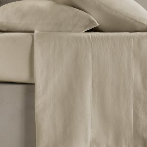 Washed Linen-Cotton Flat Sheet