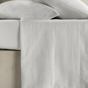 Washed Linen-Cotton Flat Sheet