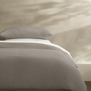 Cotton Waffle-Weave Duvet Cover