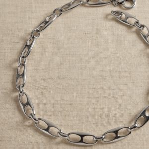 Elongated Mariner Link Chain Necklace by Aureus + Argent