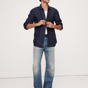 Slim-Fit Linen Shirt