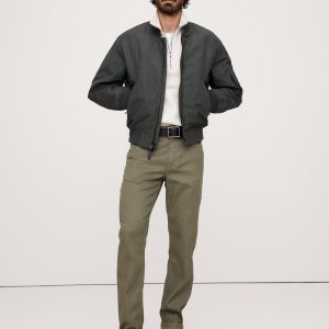 Slim Linen-Cotton Traveler Pant