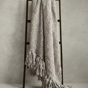 Hand-Carded Merino Throw Blanket