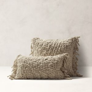 Hand-Carded Merino Pillow