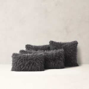Tipped Faux Fur Pillow