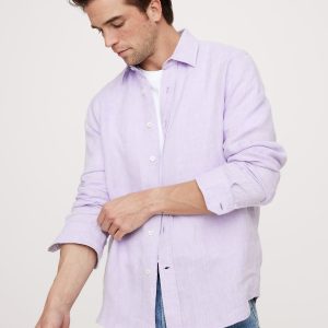 Slim-Fit Linen Shirt
