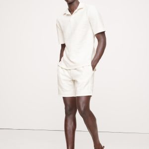 7" Slub Bouclé Pull-On Short