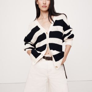 Oversized Cotton Long Cardigan