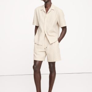 7" Waffle Cotton Pull-On Short