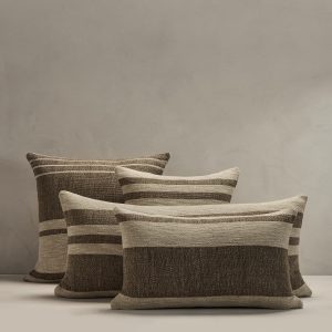 Hand-Woven Linen Stripe Pillow