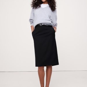 Siena Wool Pencil Skirt