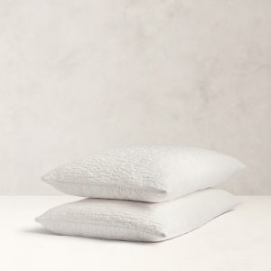 Hand-Stitched Abstract Silk Sham