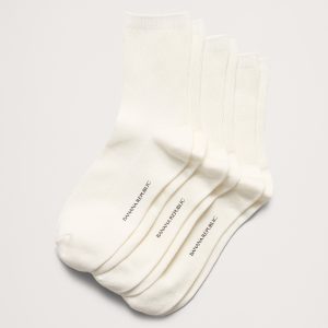 Silk-Cotton Blend Crew Sock 3-Pack