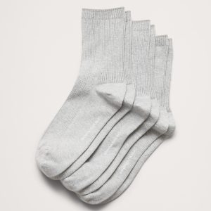 Silk-Cotton Blend Crew Sock 3-Pack