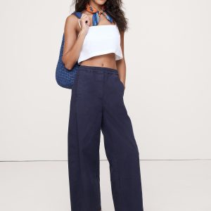 Mid-Rise Relaxed Painter Pull-On Pant