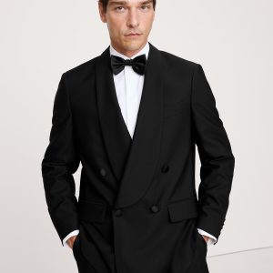 Relaxed Italian Barathea Tuxedo Jacket