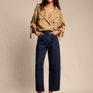 Mid-Rise Barrel Ankle Jean