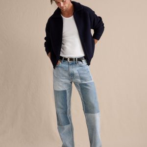 Straight Patchwork Jean