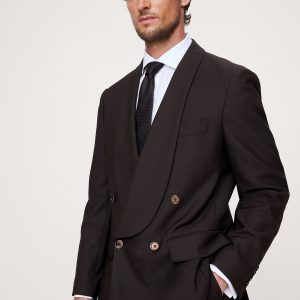 Relaxed Italian Barathea Tuxedo Jacket