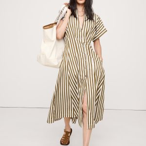 Cotton Poplin Shirt Dress