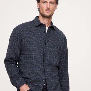 Relaxed-Fit Flannel Overshirt