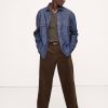 Loose Pleated Corduroy Pant