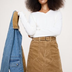 Corduroy Mini Skirt