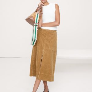 Corduroy Midi Skirt