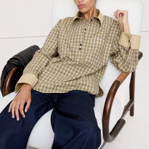 Oversized Cotton Poplin Banker Shirt