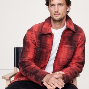 Brushed Wool-Blend Overshirt